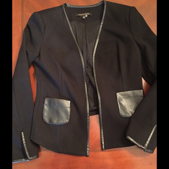 Open black jacket