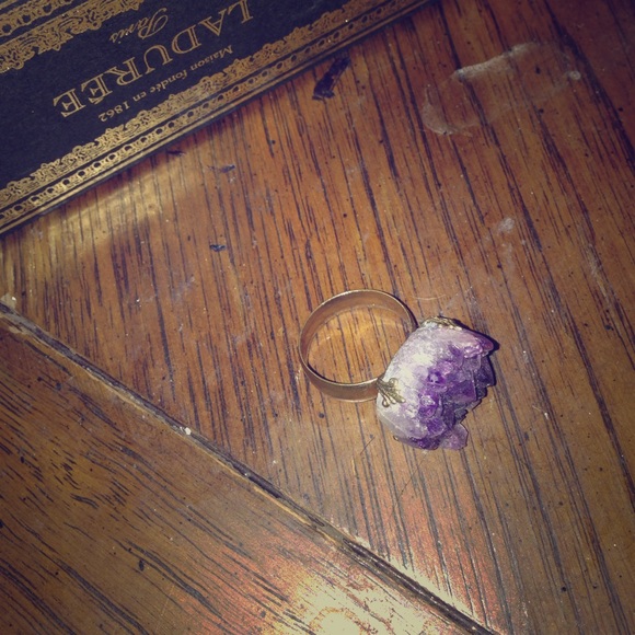 Free people raw crystal  ring