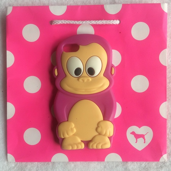 Pink iPhone 5/5s Monkey Case