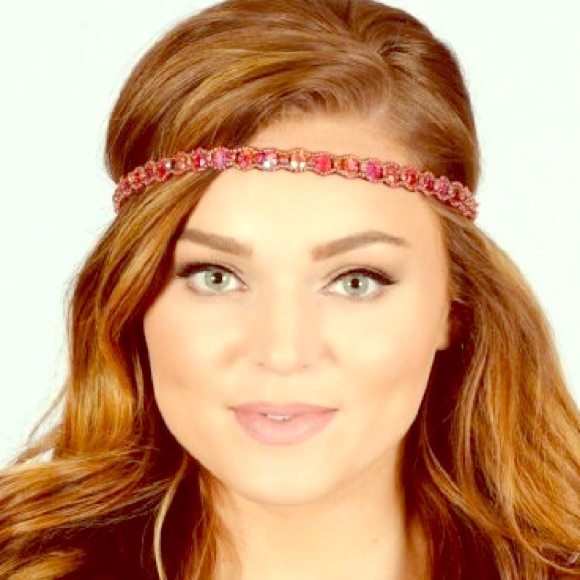 Pink Pewter headband