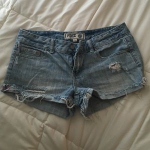 Victoria's Secret "pink" distressed shorts size 6