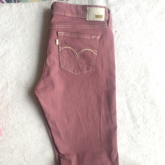Light Pink Demi Curve Levis Jeans