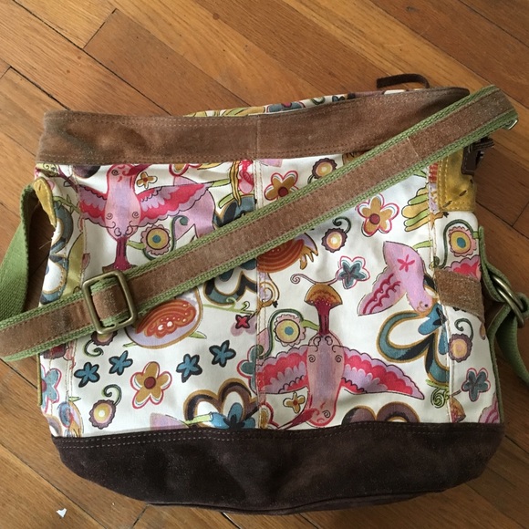 Lucky Brand bucket cross-body tote