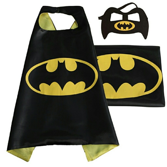 Superhero 2pc Mask and Cape set batman marvel DC