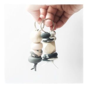 Clay + Timber Keyring
