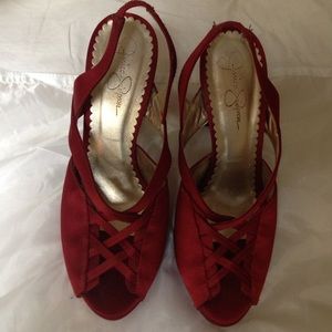 Jessica Simpson heels red size 8.5