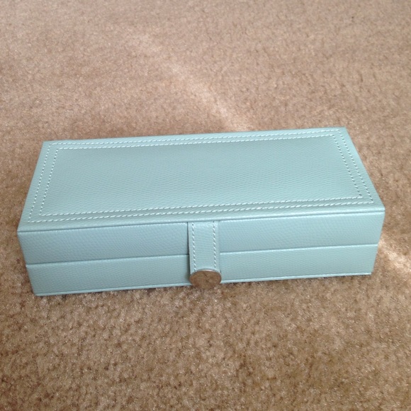 Pottery Barn McKenna Leather Travel Jewelry Box