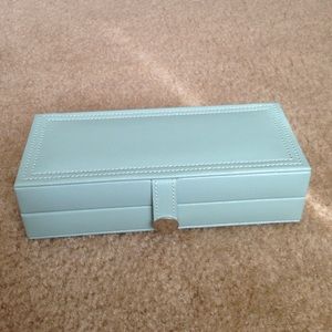 Pottery Barn McKenna Leather Travel Jewelry Box