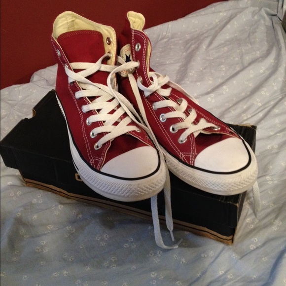 Burgundy Converse