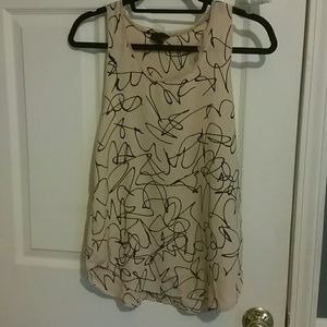 H&M tanish pink and black top