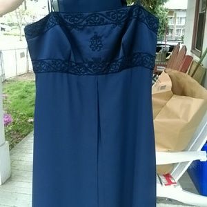 Navy blue prom dress
