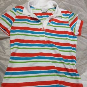 Lacoste size 38 striped shirt