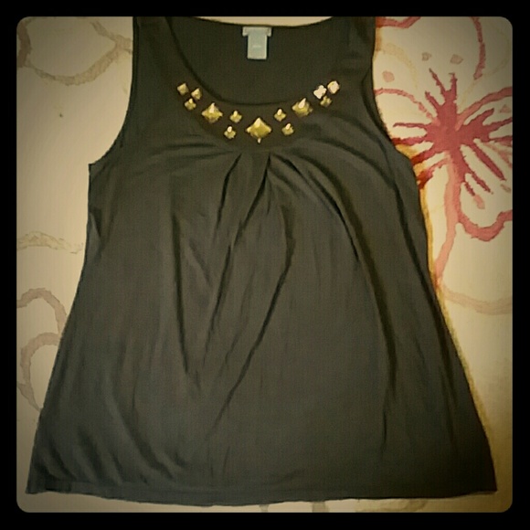 *SOLD* Ann Taylor Jewel Embellished Sleeveless Top