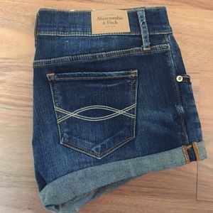Abercrombie & Fitch Cuffed Jean Shorts