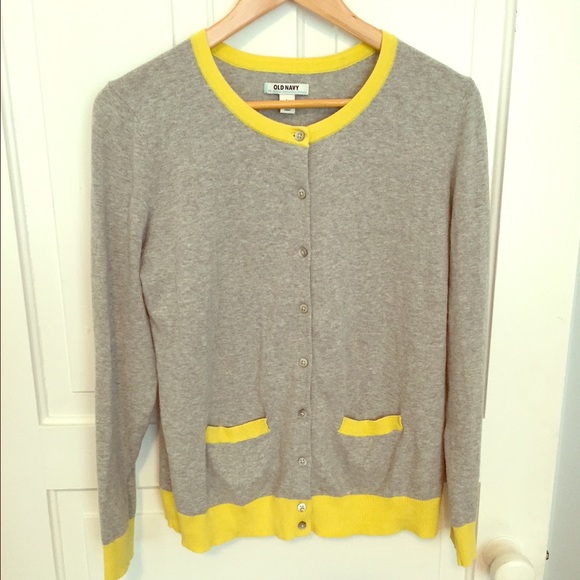 Old Navy Color Block Button Down Cardigan