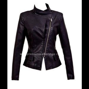 Women's motorbike leather jacket style 74F