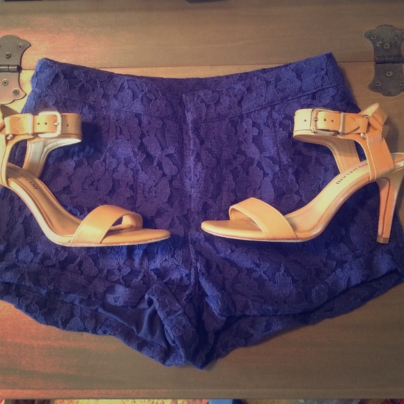 Forever 21 Pants - Dark blue lace shorts Forever 21 Pants - Dark blue lace shorts