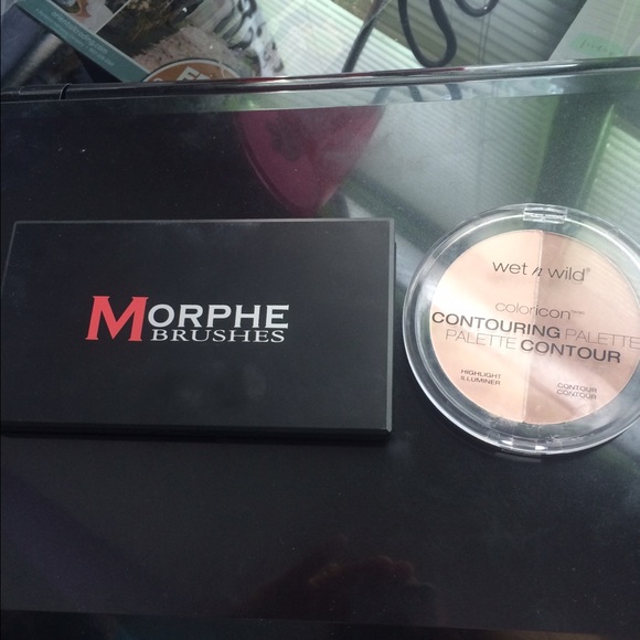 Morphe brow 8 kit wet n wild contouring palette