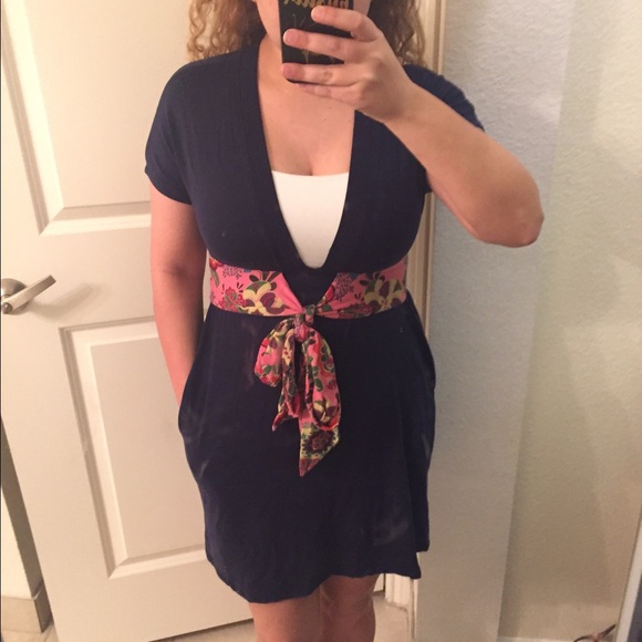 Anthropologie dress with pockets and waist tie - Picture 4 of 4