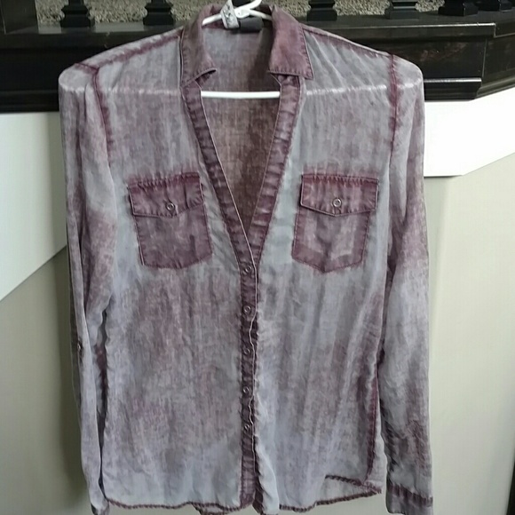 Sheer button shirt