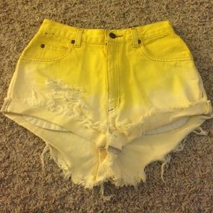 Ombré highwaisted shorts