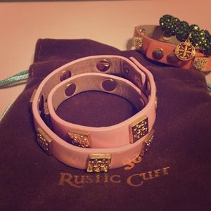Meagan Patent Double Wrap Rustic Cuff