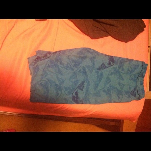 LuLaRoe TC (Tall and Curvy) blue chihuahua legging