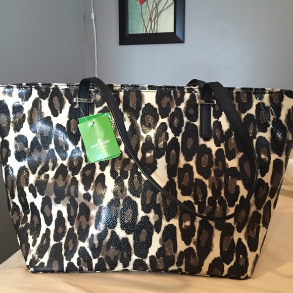❤️NEW POST!!! ❤️ RARE! Kate Spade Leopard Tote Handbag. - Picture 4 of 8