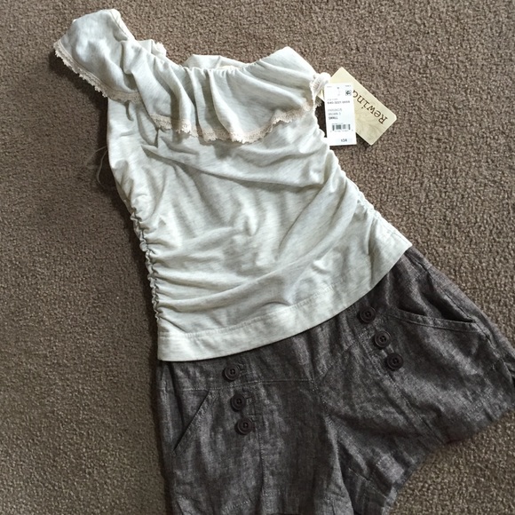 BRAND NEW one shoulder romper