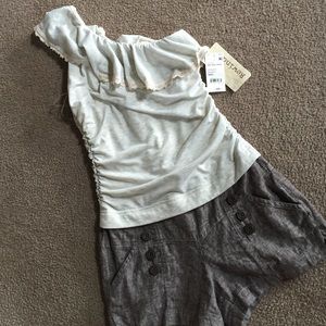 BRAND NEW one shoulder romper