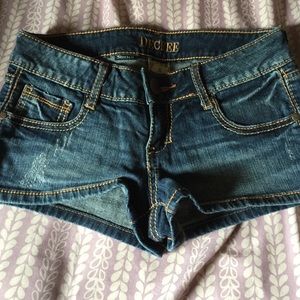 Decree jean shorts