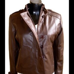 Women's biker leather jacket style 92F