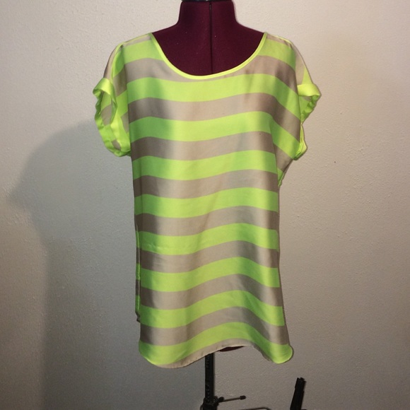 Oversized Silky Striped Blouse