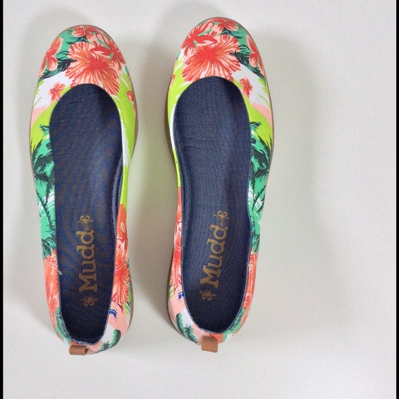 Tropical Floral Flats Last Pair Sz 9.5 New 🎉HPX5 - Picture 2 of 4