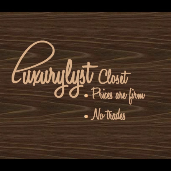 Other - Thank you for shopping the Luxurylyst Closet! Other - Thank you for shopping the Luxurylyst Closet!
