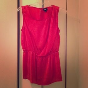 Pink Mossimo peplum tank top