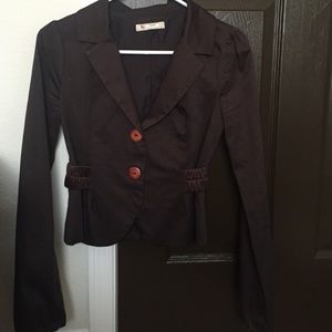 Brown BCBGeneration Belted Blazer
