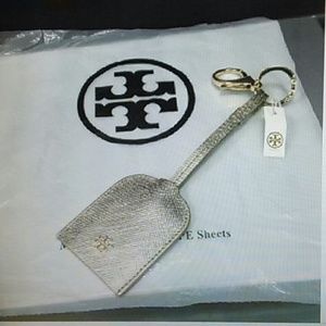 Tory Burch gold key fob