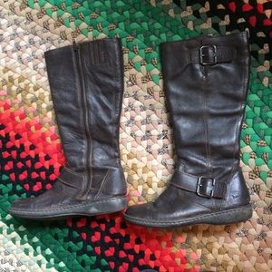 B.O.C. Tall brown warm, waterproof leather boots