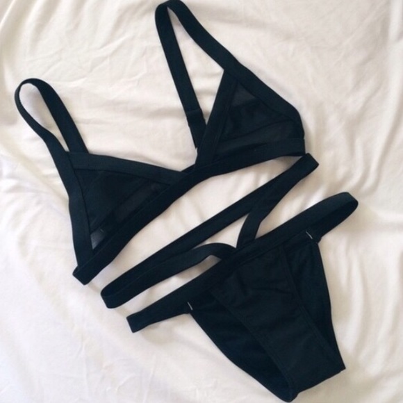 Black Mesh Bikini ($40 on Mercari) - Picture 1 of 2