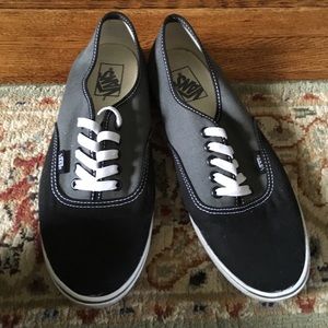 Black and Gray Vans