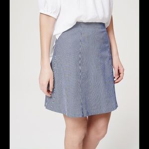 Loft seersucker skirt