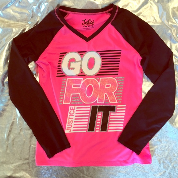 Justice Other - 💕Justice💕 Glitter Activewear Top!