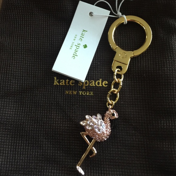kate spade flamingo keychain