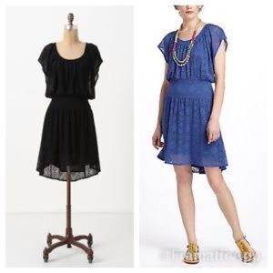Anthropologie - Leifnotes black eyelet dress