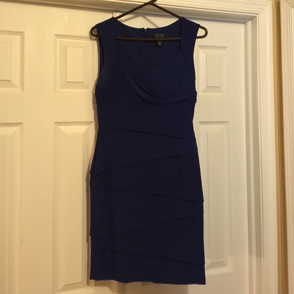WHBM instantly slimming navy dress