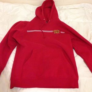 Red Santa Cruz hoodie