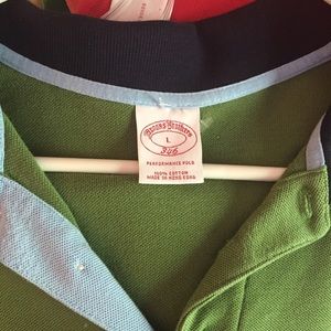 Green long sleeve brooks brothers