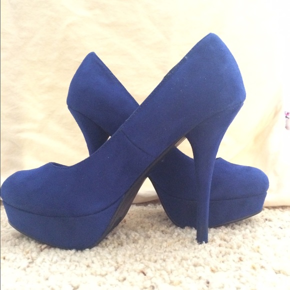 Blue Suede Platform!