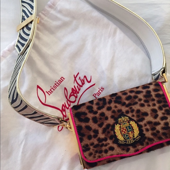 Christian Louboutin pony hair evening bag💫